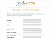 Tablet Screenshot of jaydenstarllc.com